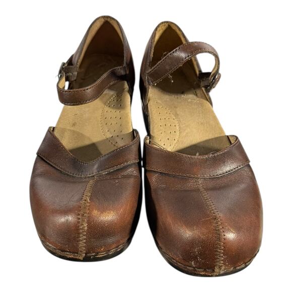 Dansko Mary Jane Shoes, Size EU 40  (US Size 9), Brown Leather - Picture 3 of 8